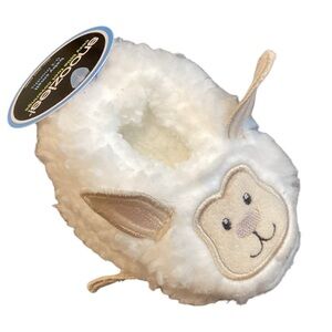 Snoozies Plush Sherpa Non-Skid Warm Baby Slippers Footies 0-3 Months Unisex